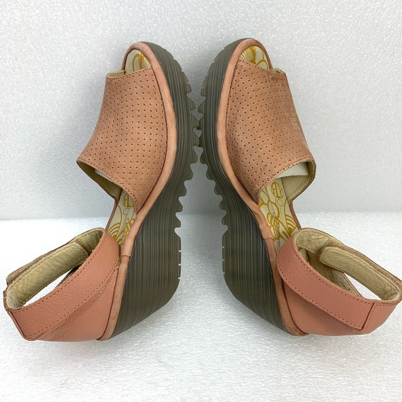 FLY London Wedge Platform Sandal - Size 37 - Picture 7 of 11